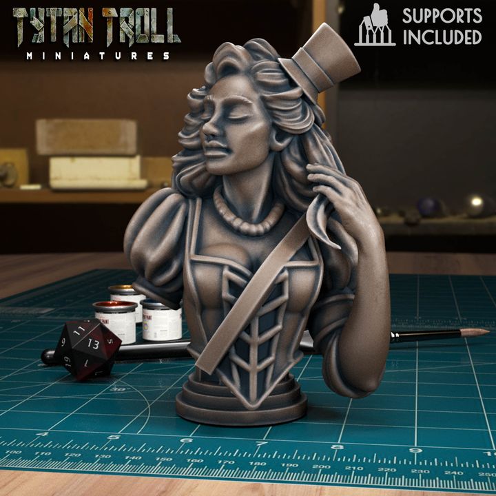 Charlotte Karvtskova Bust by Tytan Troll Miniatures