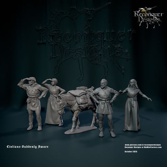 Civilians Suddenly Aware and Pack Mule by Reconquer Designs