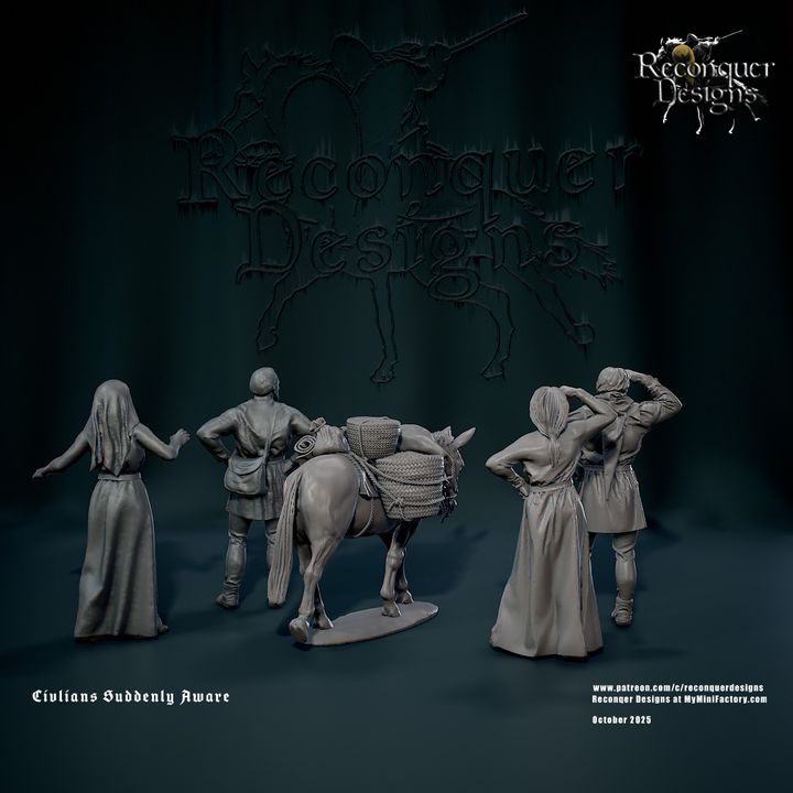Civilians Suddenly Aware and Pack Mule by Reconquer Designs