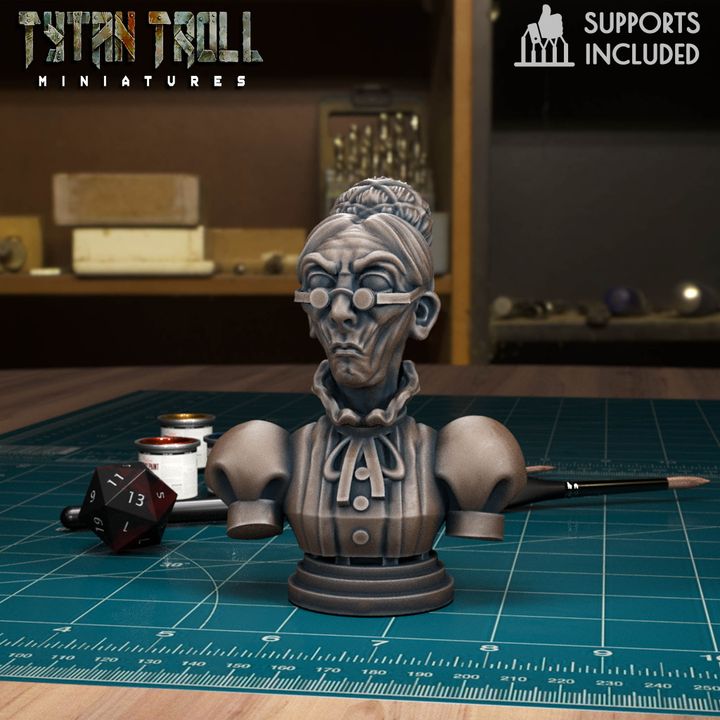 Claudia Belasco Bust by Tytan Troll Miniatures