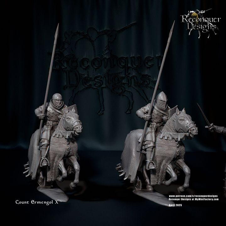 Count Ermengol X - early 14th Century (Mounted) by Reconquer Designs
