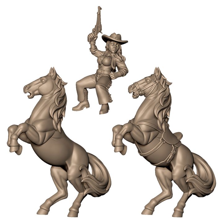 Female cowgirl sheriff +NSFW by Menagerie Miniature