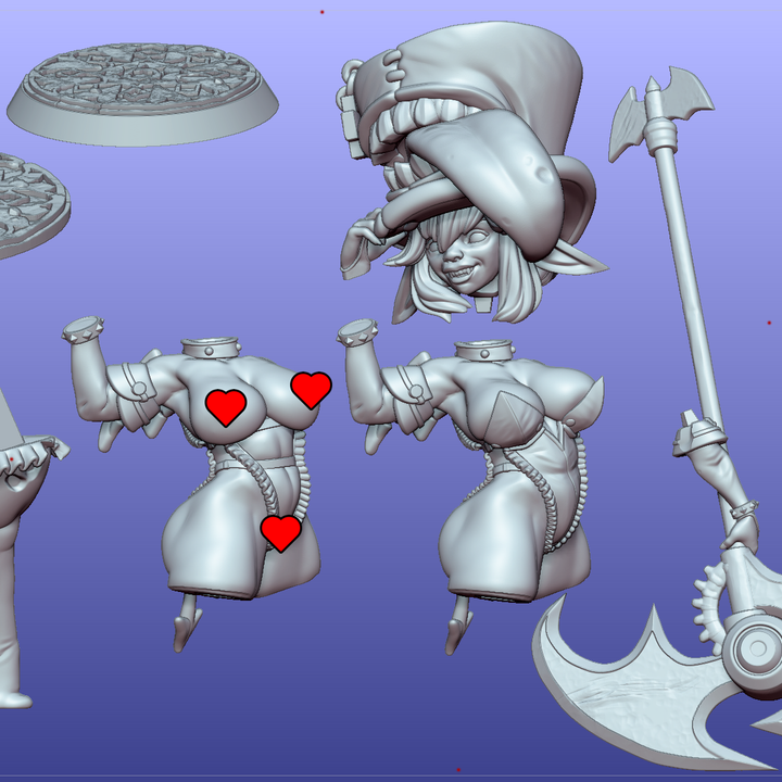 Mimic Tophat Goblin - Kimzee and Trench by Gaz Minis