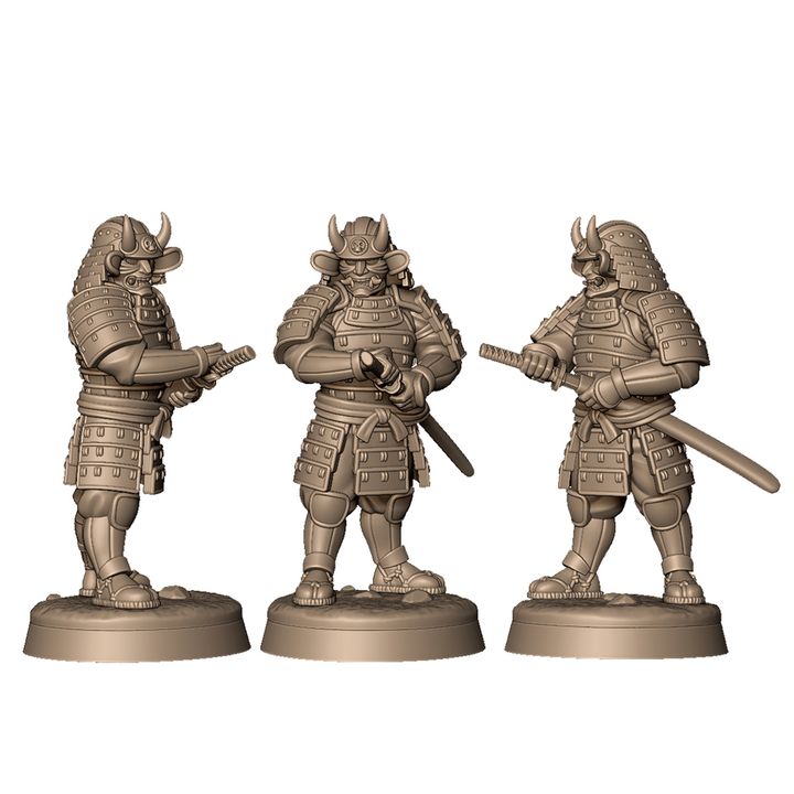 Demon samurai army by Menagerie Miniature