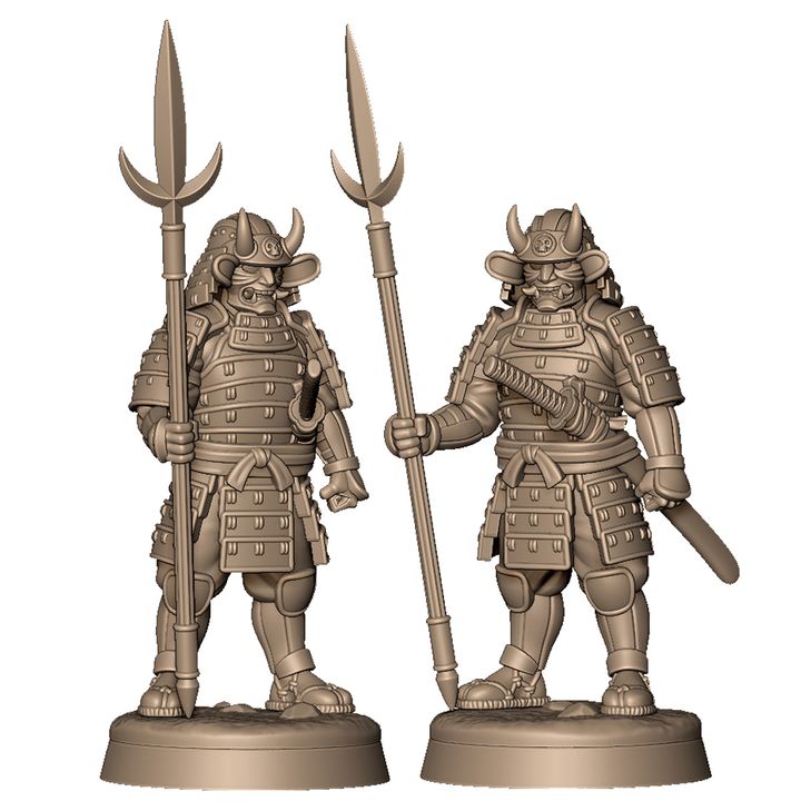 Demon samurai army by Menagerie Miniature