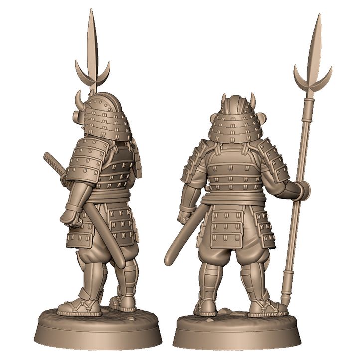 Demon samurai army by Menagerie Miniature