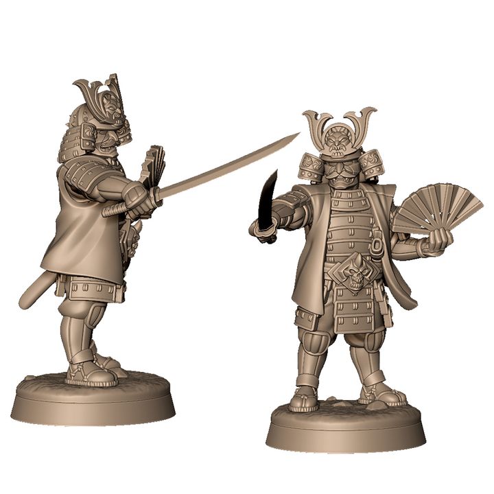 Demon samurai army by Menagerie Miniature