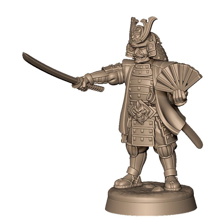 Demon samurai army by Menagerie Miniature