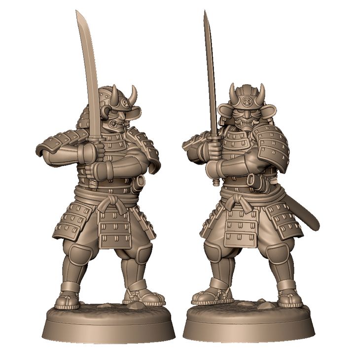 Demon samurai army by Menagerie Miniature