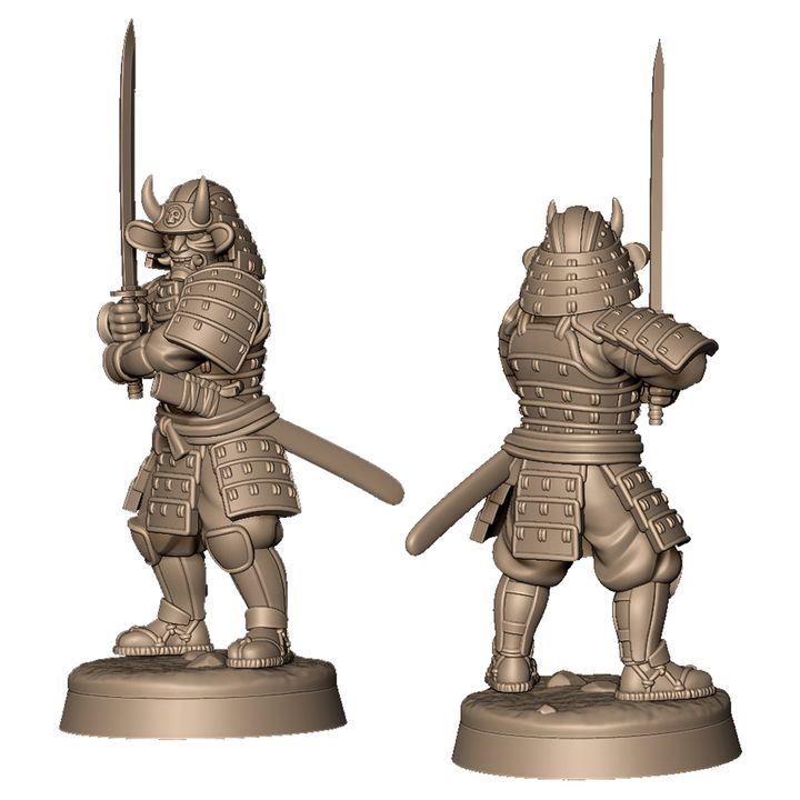 Demon samurai army by Menagerie Miniature