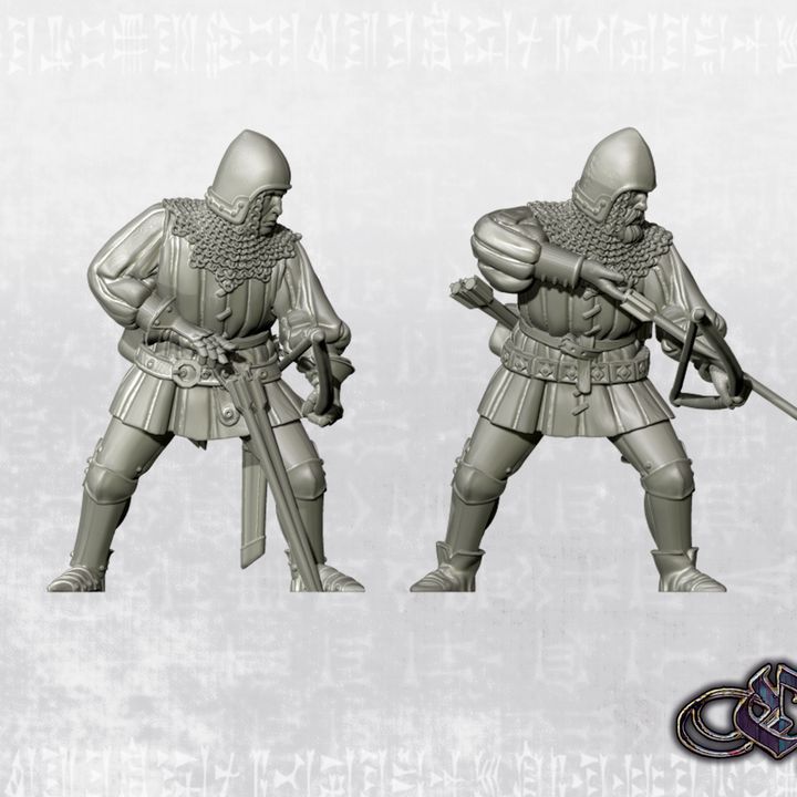 “Heavy Bowmen - Reloading– 14th century” by Ezipion miniatures