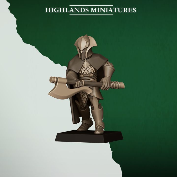 Feral Axemen by Highlands Miniatures