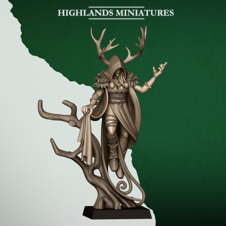 Feral Elf Druid by Highlands Miniatures