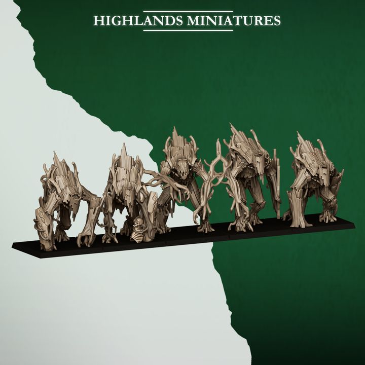 Forest Golems by Highlands Miniatures