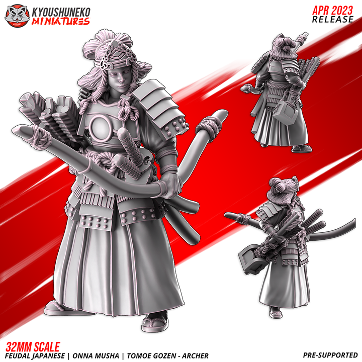 Onna Musha, Tomoe Gozen, Archer by Kyoushuneko Miniatures