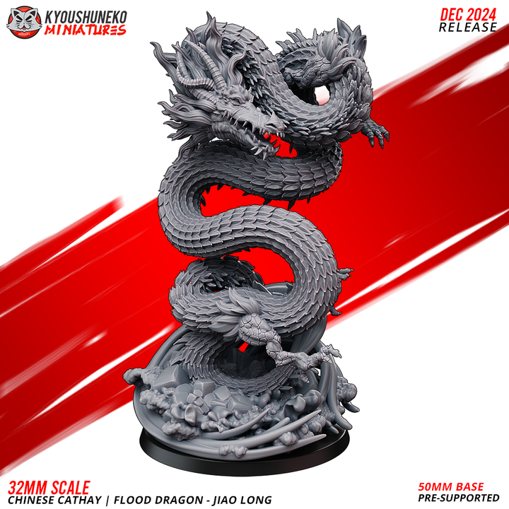 Chinese Cathay Flood Dragon Jiao Long 1 by Kyoushuneko Miniatures