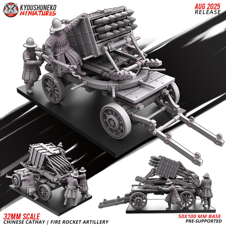 Chinese Cathay Fire Rocket Artillery by Kyoushuneko Miniatures