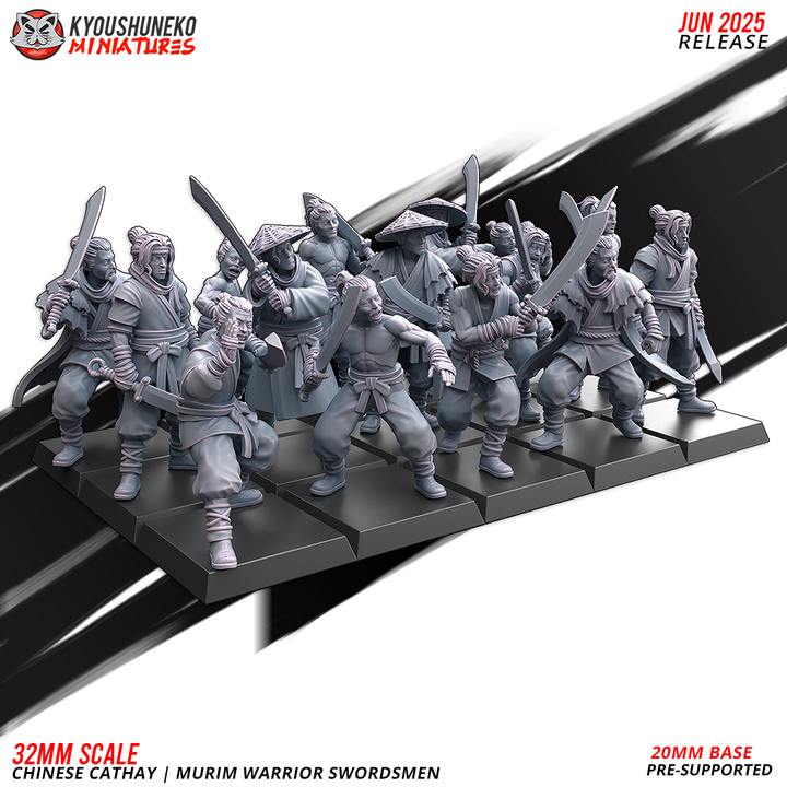 Murim Warrior Swordsmen by Kyoushuneko Miniatures