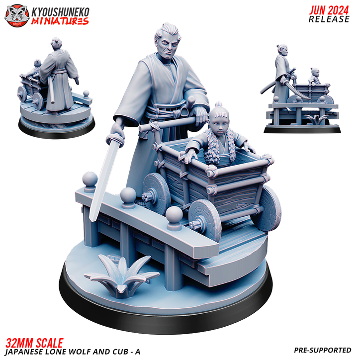 Japanese Lone Wolf & Cub B by Kyoushuneko Miniatures