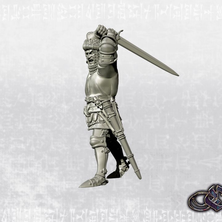 "Knight Slashing" by Ezipion miniatures