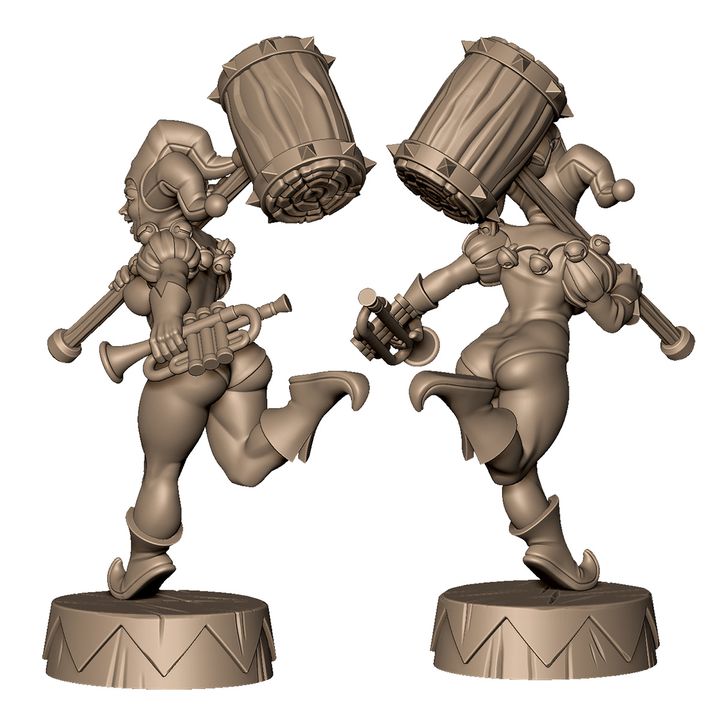 Female clown A from evil carnival circus +NSFW by Menagerie Miniature