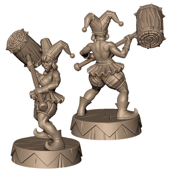 Female clown B from evil carnival circus +NSFW by Menagerie Miniature