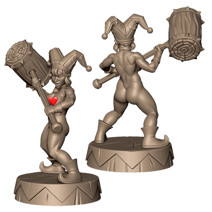 Female clown B from evil carnival circus +NSFW by Menagerie Miniature
