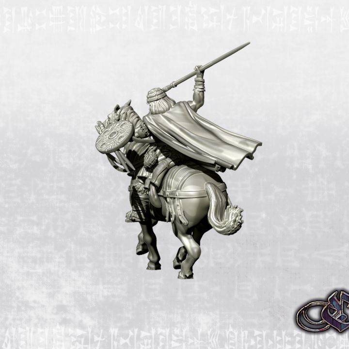"Almogavar - Almocadén on horse - 14th century" by Ezipion miniatures