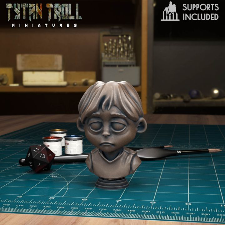 Freek Bust by Tytan Troll Miniatures