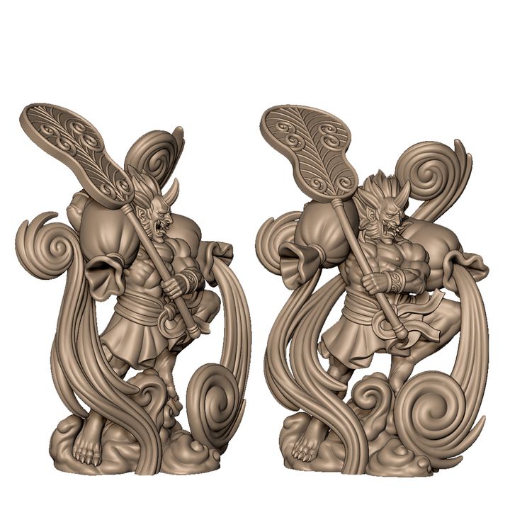 Fujin the wind god by Menagerie Miniature