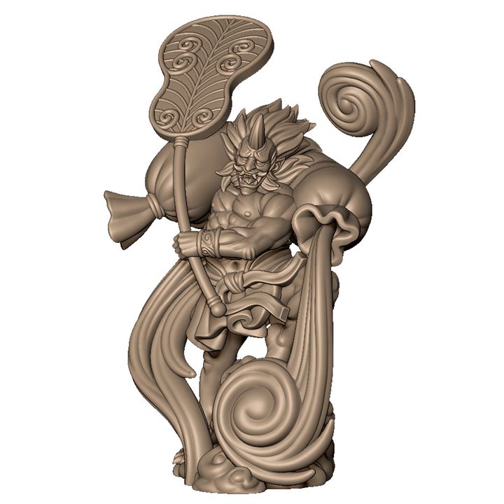 Fujin the wind god by Menagerie Miniature