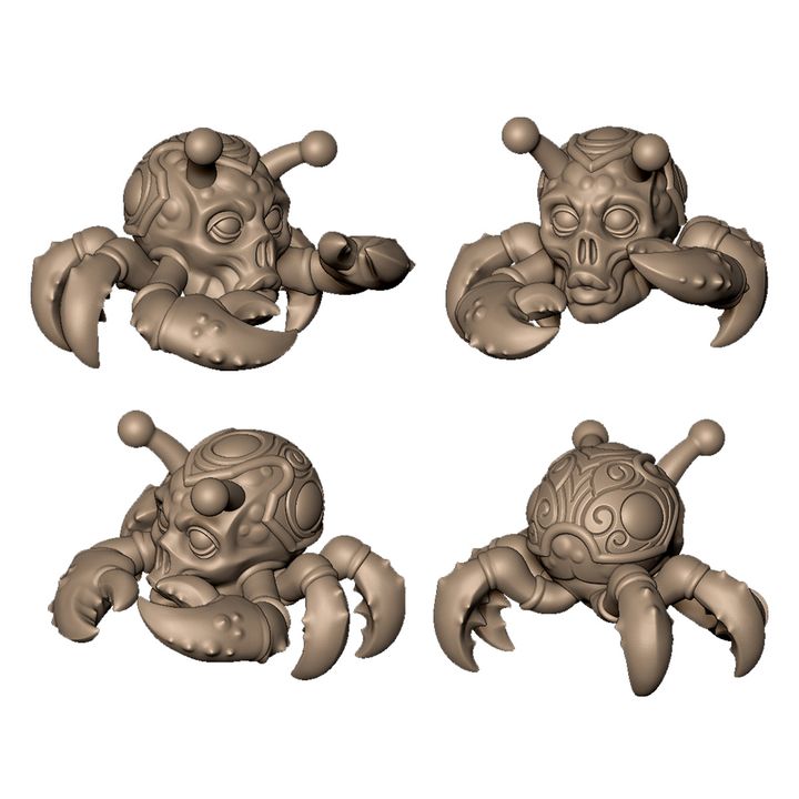 Alien crab monster by Menagerie Miniature