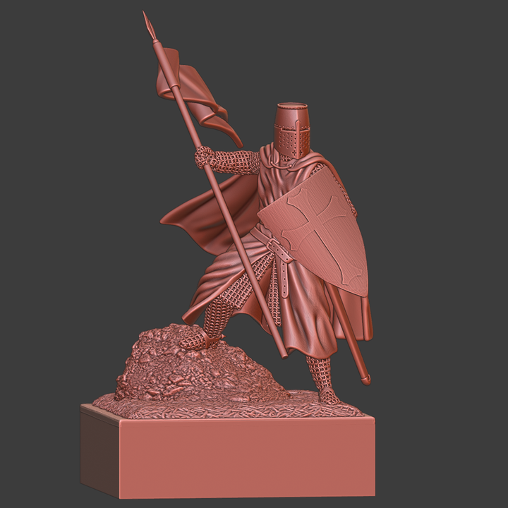 Medieval Hospitaller Knight - Display.