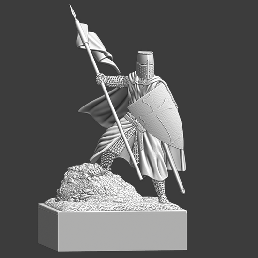 Medieval Hospitaller Knight - Display.