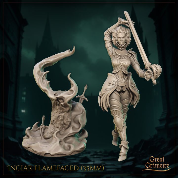 Inciar Flamefaced by Great Grimoire