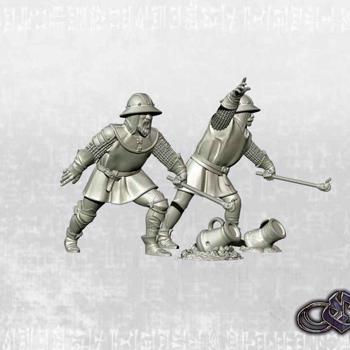 "Powder-Pots Gunners - 14th century" by Ezipion miniatures