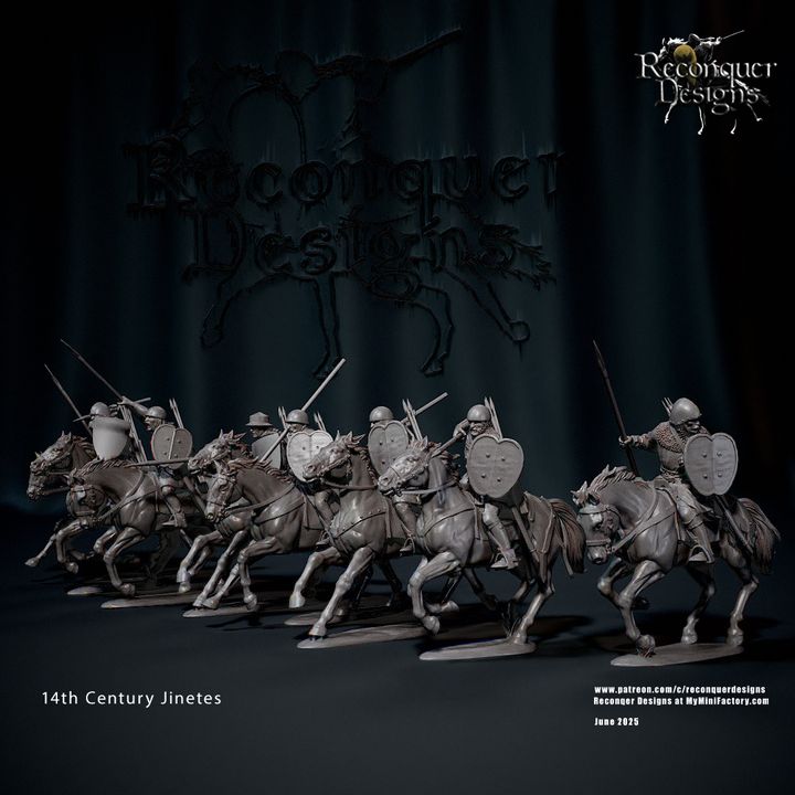 14th Century Jinetes (or mounted sergeants and Hobelars) by Reconquer Designs