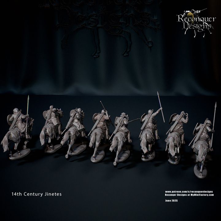 14th Century Jinetes (or mounted sergeants and Hobelars) by Reconquer Designs