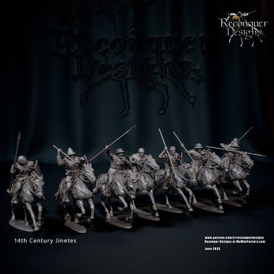 14th Century Jinetes (or mounted sergeants and Hobelars) by Reconquer Designs