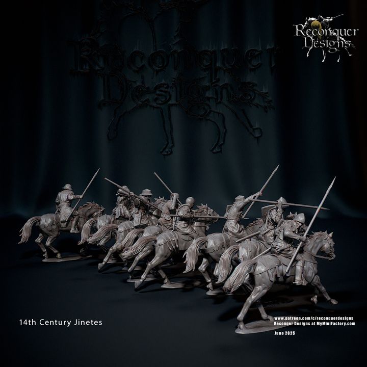 14th Century Jinetes (or mounted sergeants and Hobelars) by Reconquer Designs