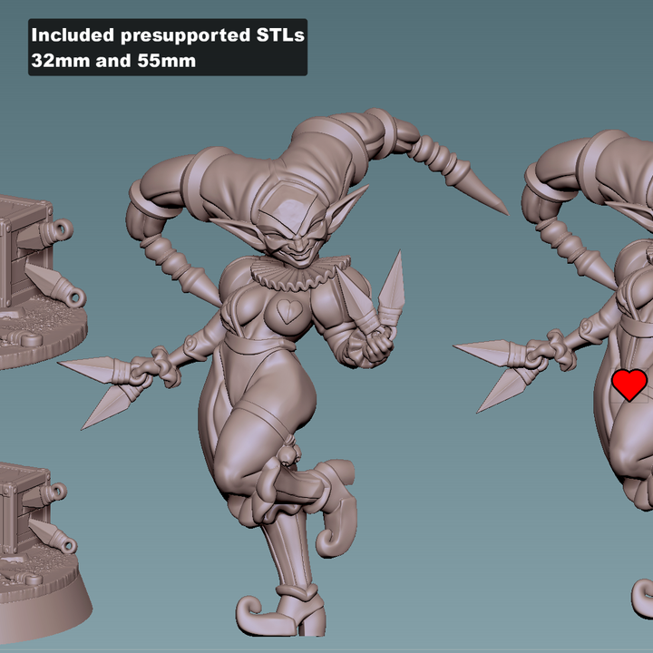 Goblin Jester Kiki Knifetoss by Gaz Minis