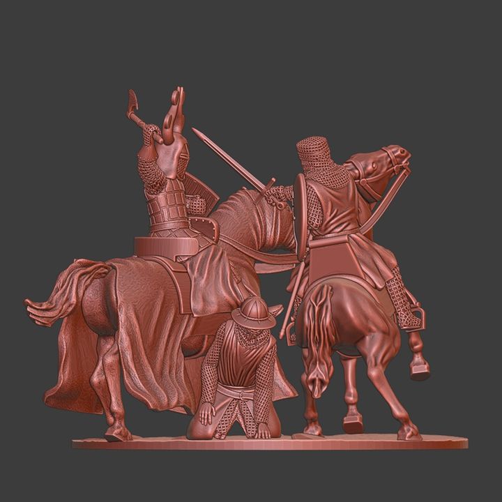 Danish King Valdemar vs Livonian Knight.