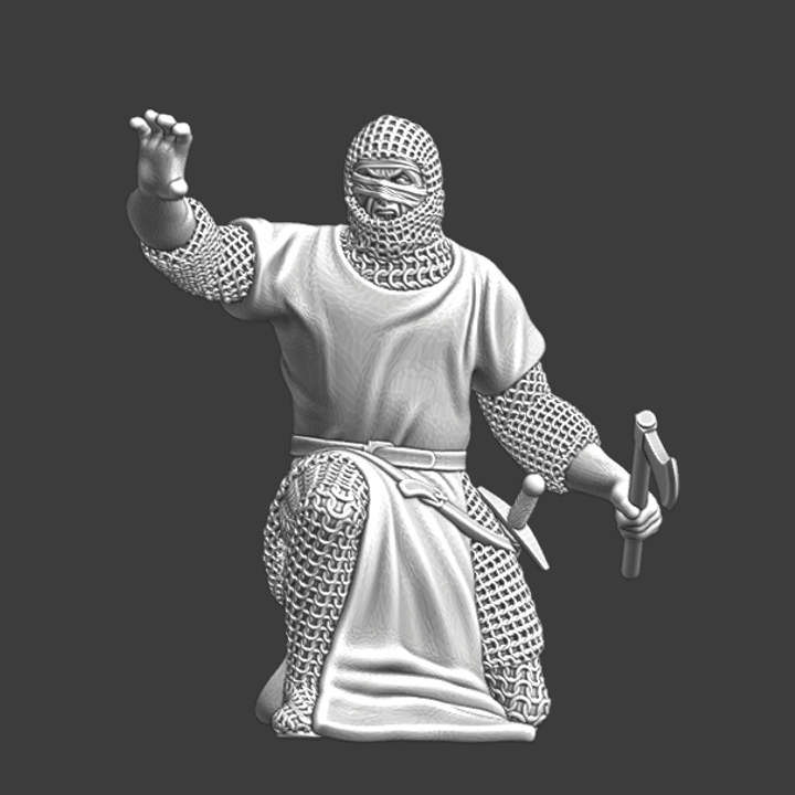 Lazarus knight on his knees (Leper Knight).