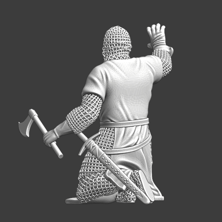 Lazarus knight on his knees (Leper Knight).