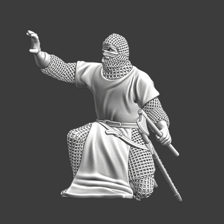 Lazarus knight on his knees (Leper Knight).