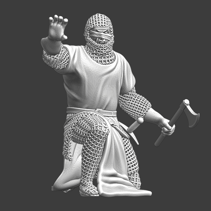 Lazarus knight on his knees (Leper Knight).