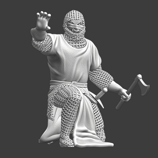 Lazarus knight on his knees (Leper Knight).