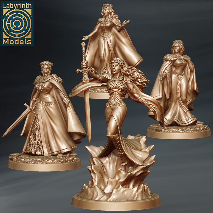 Heroines of the Arthurian Legend by Labyrinth Models