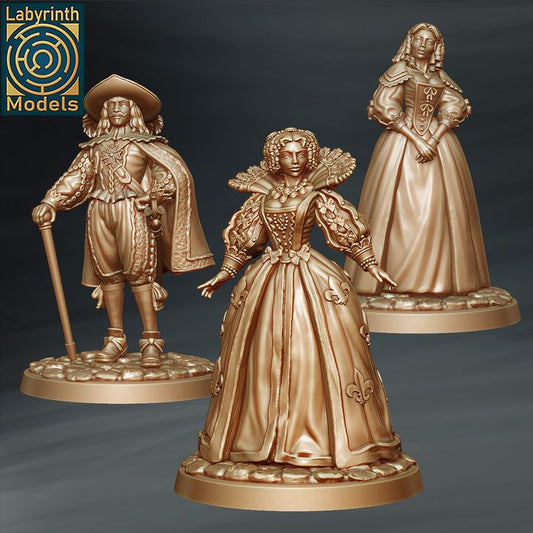 Queen, King and Constance by Labyrinth Models