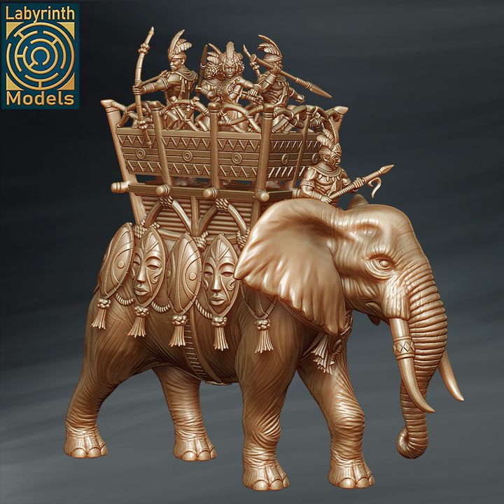 War Elephant 1 by Labyrinth Models